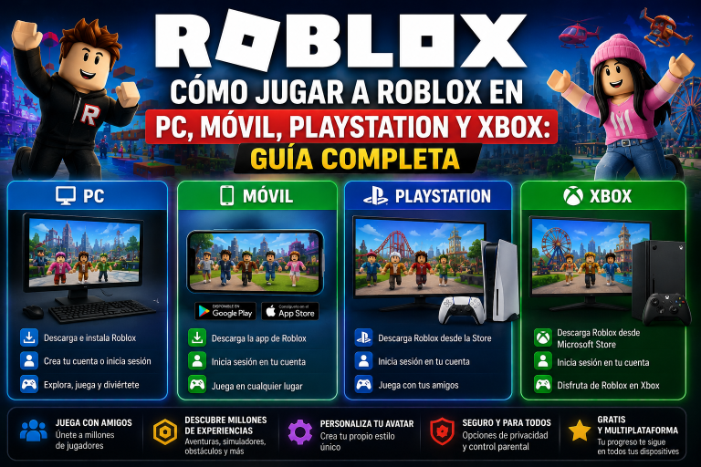 Cómo jugar a Roblox en PC, móvil, PlayStation y Xbox: guía completa