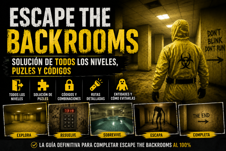 Escape the Backrooms: solución de todos los niveles, puzles y códigos