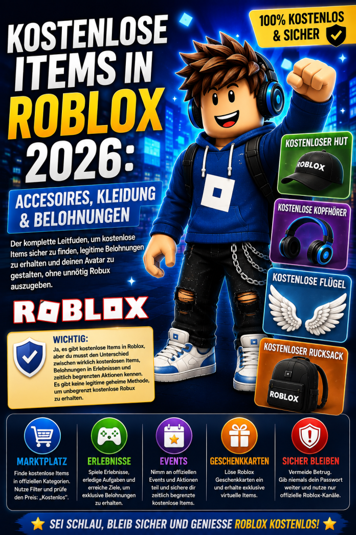 Kostenlose Items in Roblox 2026