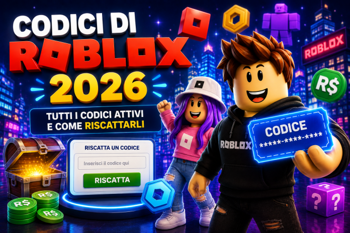 Codici Roblox 2026 Codici Roblox 2026: tutti i codici attivi e come riscattarli